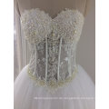 Trendy Elegant See durch funkelnde Perlen / Strass Hochzeitskleid